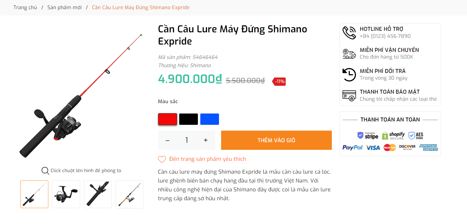 Evo Fishing - Chi tiết sản phẩm