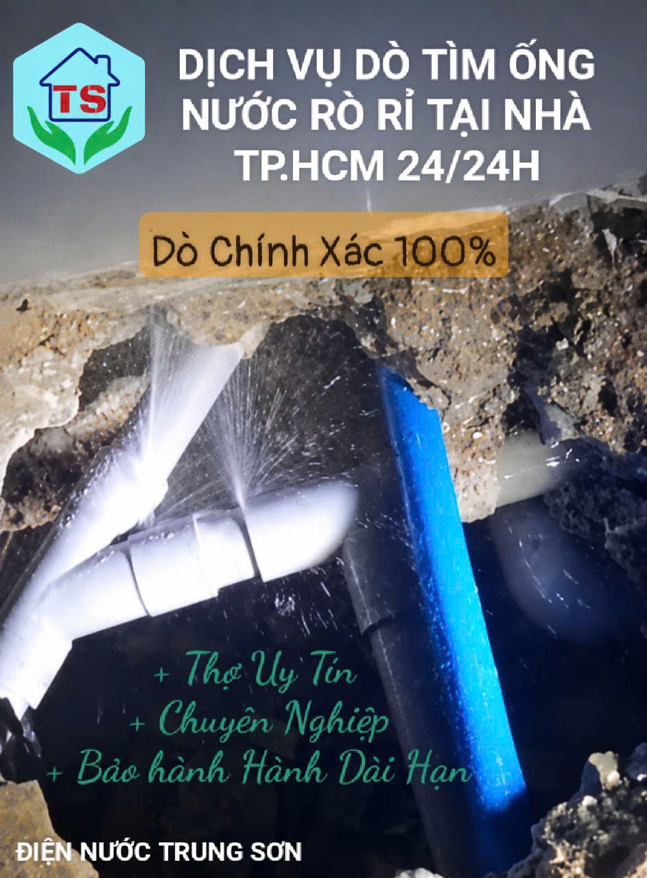 Dịch Vụ Dò Tìm Rò Rỉ Nước Tại TPHCM Bằng Máy Siêu Âm Chính Xác 100% – Điện Nước Trung Sơn