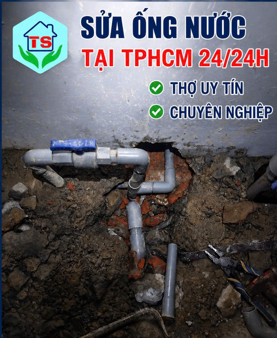 Sửa Ống Nước Tại Nhà 24/24H : Thợ Uy Tín, Chuyên Nghiệp, Có Mặt Nhanh