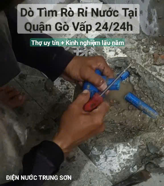 Thợ Dò Tìm Rò Rỉ Nước Quận Gò Vấp – Máy Siêu Âm Chuẩn Xác 100%
