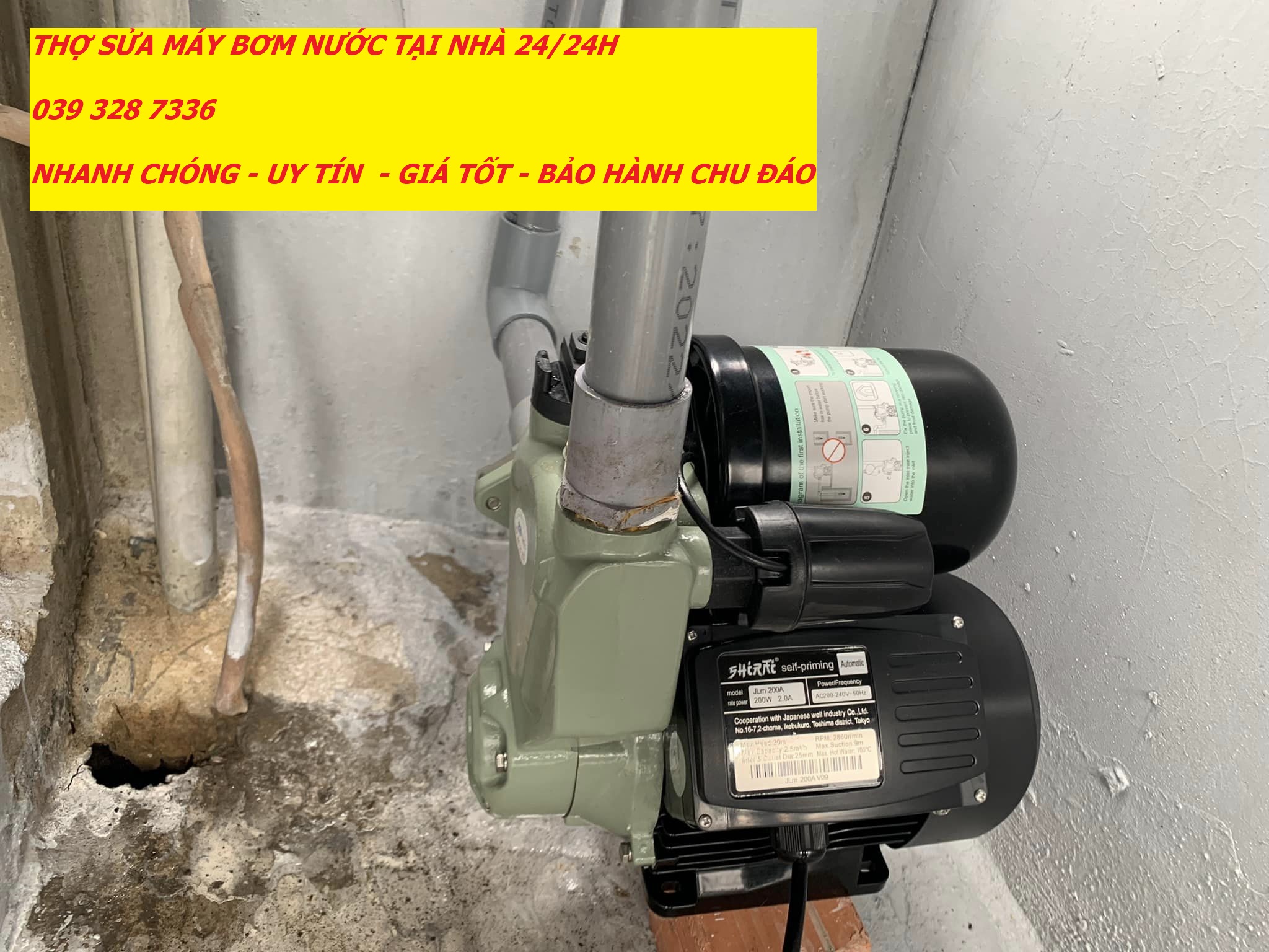 THAY LẮP MÁY BƠM NƯỚC TẠI NHÀ QUẬN 1: NHANH - RẺ - 0982 308 554