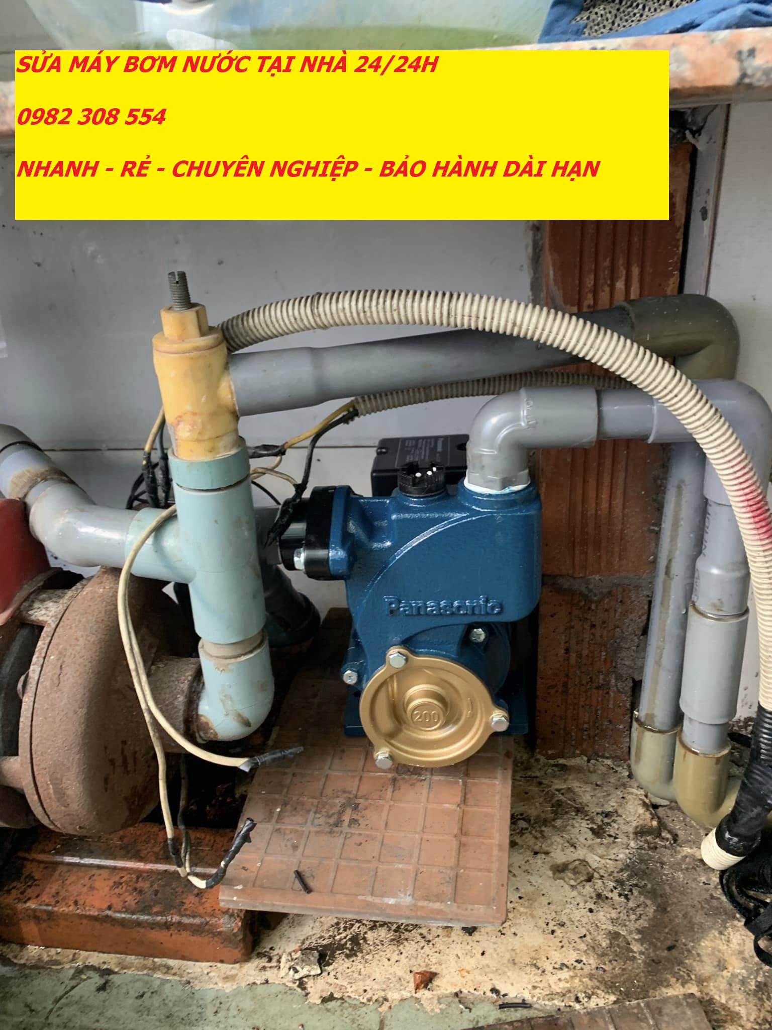 THAY LẮP MÁY BƠM NƯỚC TẠI NHÀ QUẬN TÂN PHÚ 24/24H - 0982 308 554 