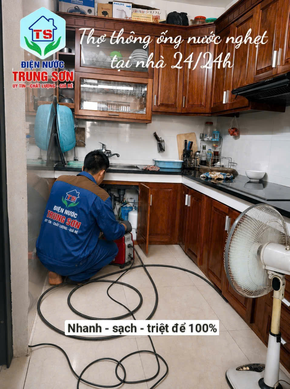 Thợ Thông Nghẹt Ống Nước Tại Nhà Giá Rẻ - Sạch 100% Không Đục Phá