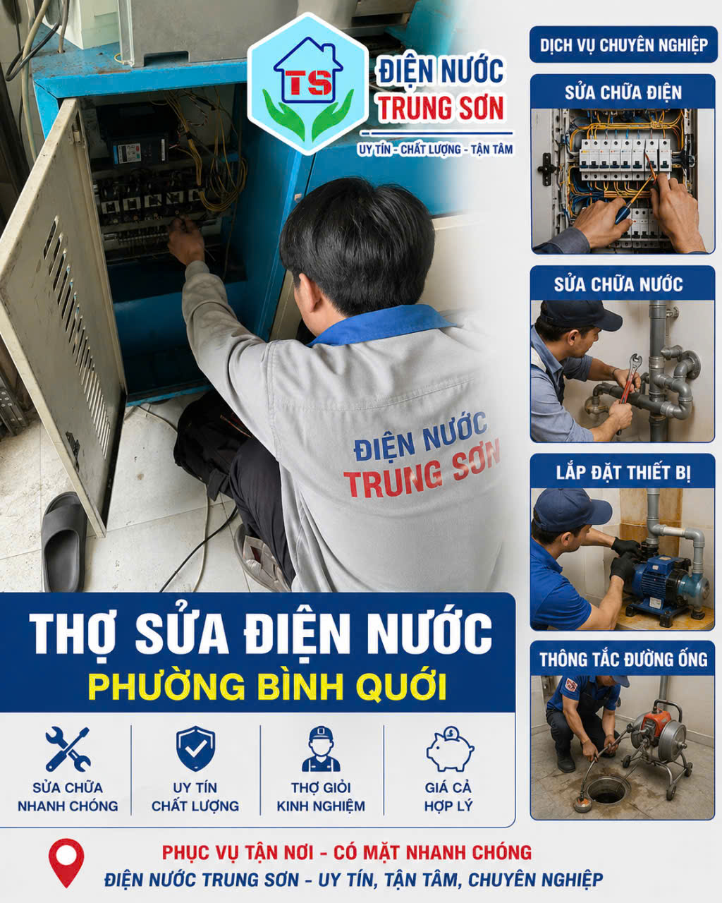 Sửa Điện Nước Tại Phường Bình Quới Uy Tín | Có Mặt Ngay 20 Phút