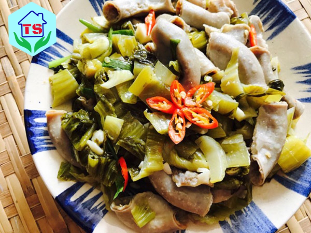 Cách làm món lòng xào dưa chua ngon , hấp dẫn cánh đàn ông