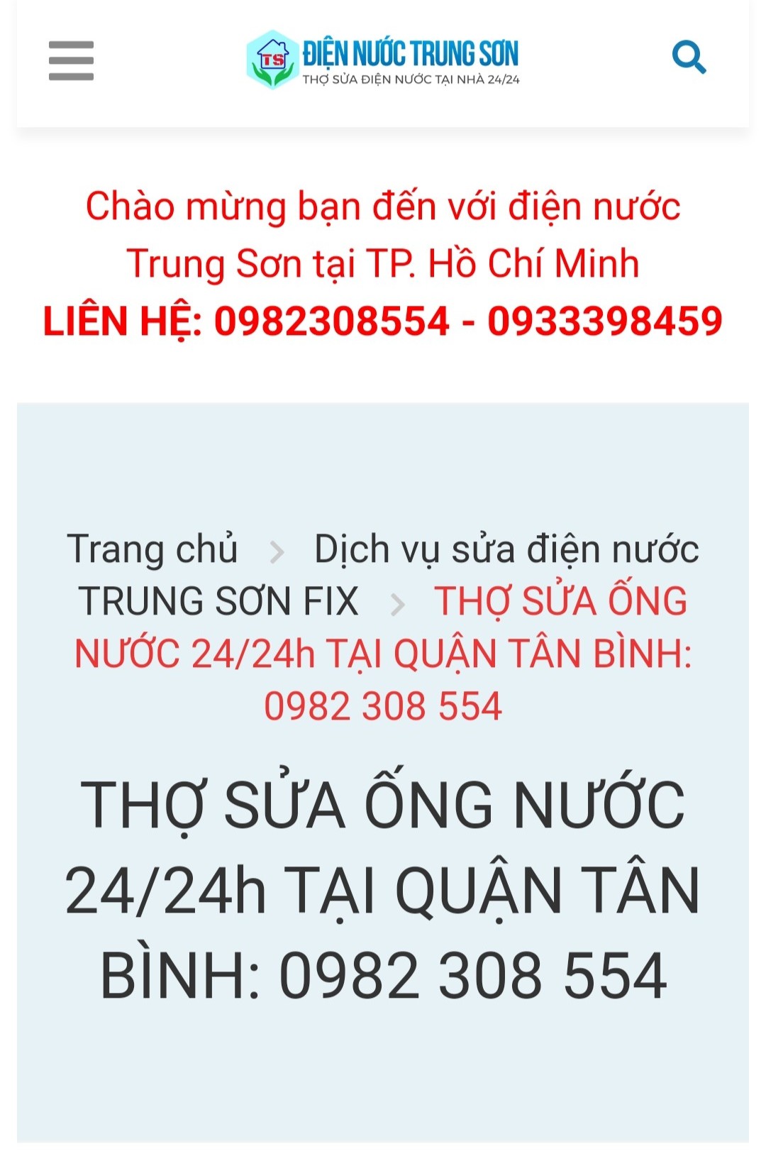 THỢ Sửa Ống Nước Tại Quận TÂN BÌNH: GIÁ TỐT – UY TÍN – NHIỆT TÌNH