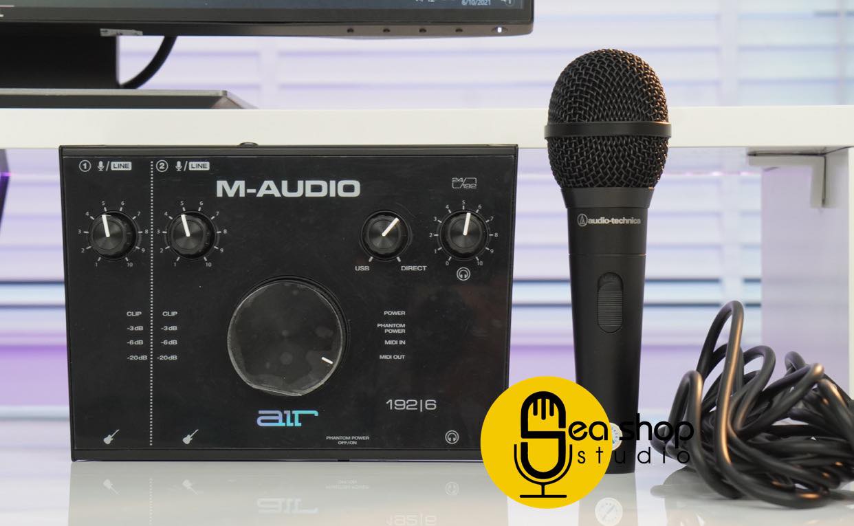 m-audio 192/6 sea studio shop sound card thu am