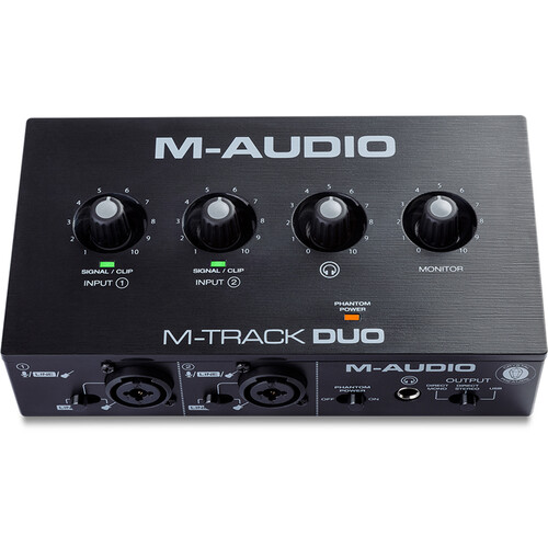 Sound Card M-Audio M-Track Duo Desktop 2x2 Kết Nối USB 2.0 | HỆ THỐNG PHÂN PHỐI THIẾT BỊ THU ÂM LIVESTREAM CHÍNH HÃNG