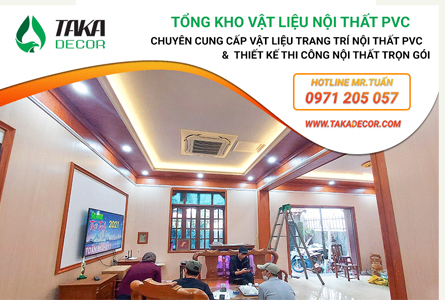 Thiết kế thi công tấm ốp tường nhựa tại quận Bắc Từ Liêm