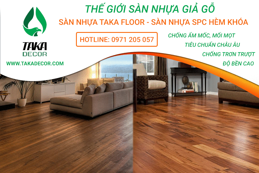 Tu sửa, làm đẹp căn nhà bằng sàn nhà nhựa SPC