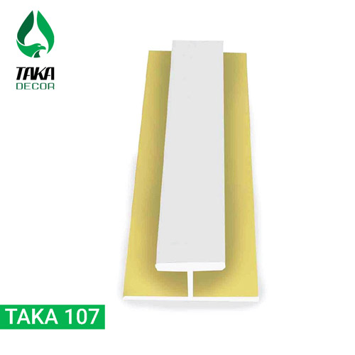 Nẹp trung gian pvc vân sơn trắng mã Taka 107