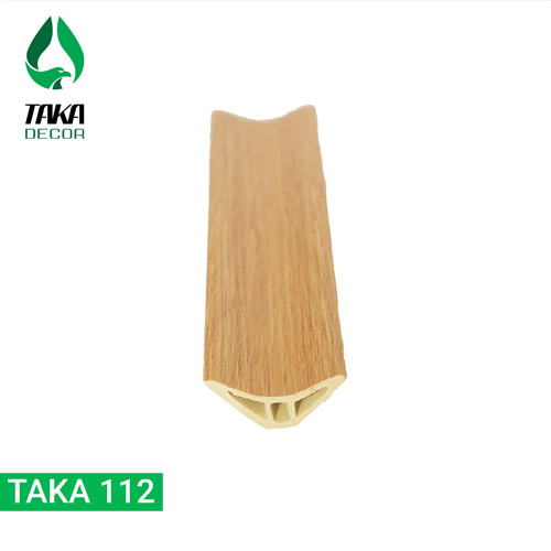 Nẹp góc âm pvc vân gỗ keo mã Taka 112