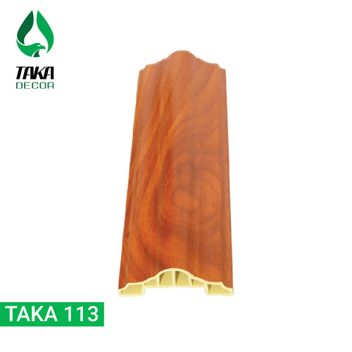 phào cân pvc vân gỗ mã Taka 113