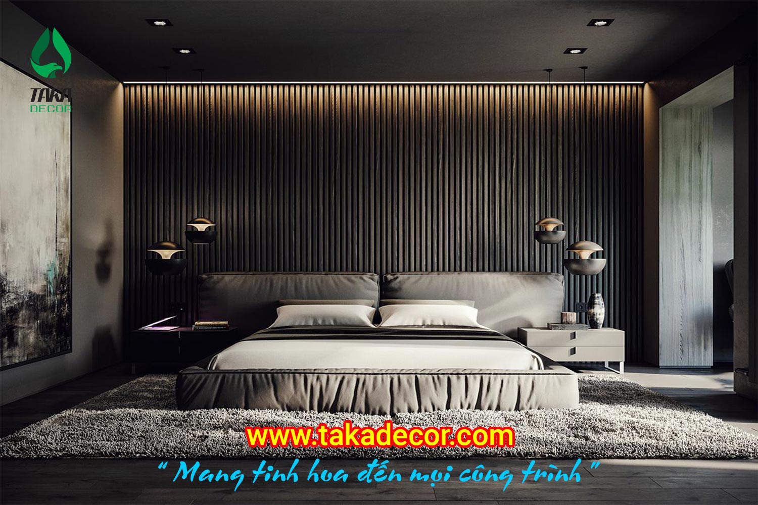 Top 15 mẫu công trình phòng ngủ | Tấm ốp tường nhựa PVC