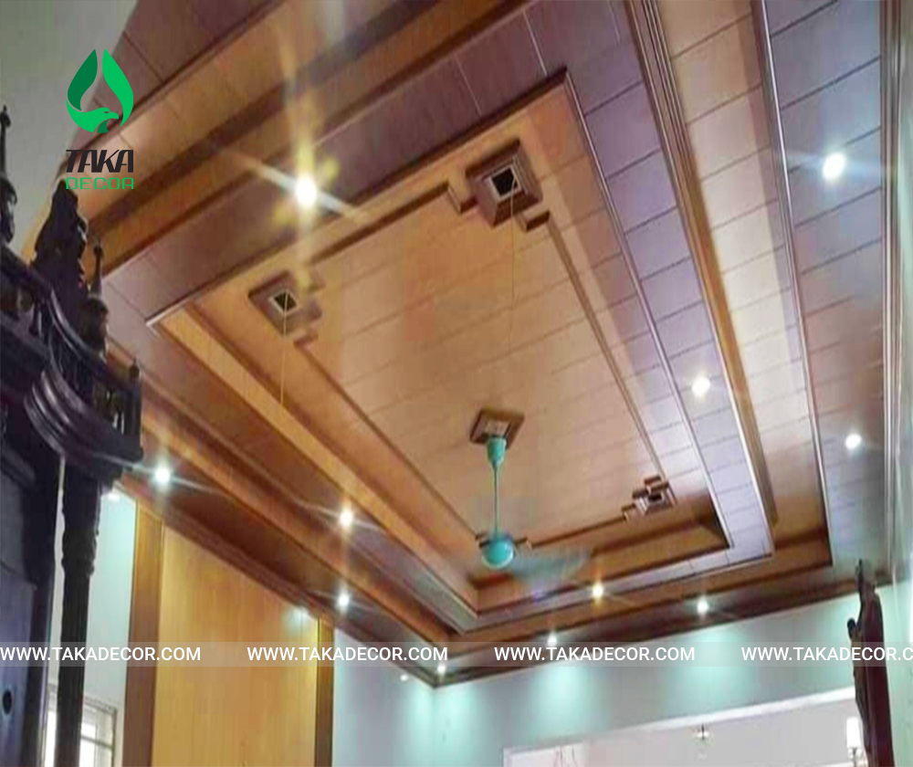 công trình thi công tấm nhựa ốp tường pvc giả gỗ mã Taka