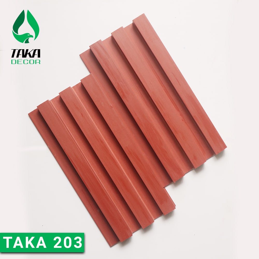 Tấm ốp lam sóng cao pvc vân nâu sẫm (TAKA 203)