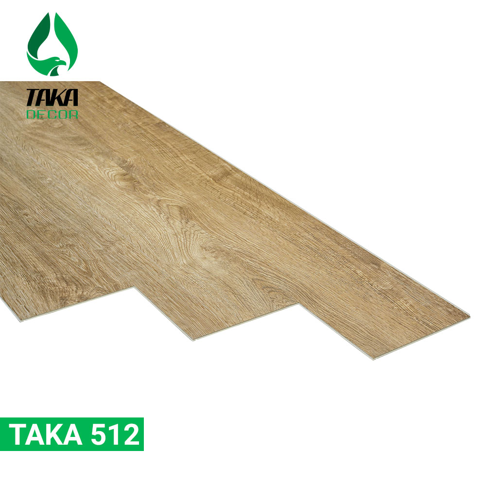 Sàn nhựa spc hèm khóa mã TAKA 512 | Sàn nhựa Taka Floor giả gỗ