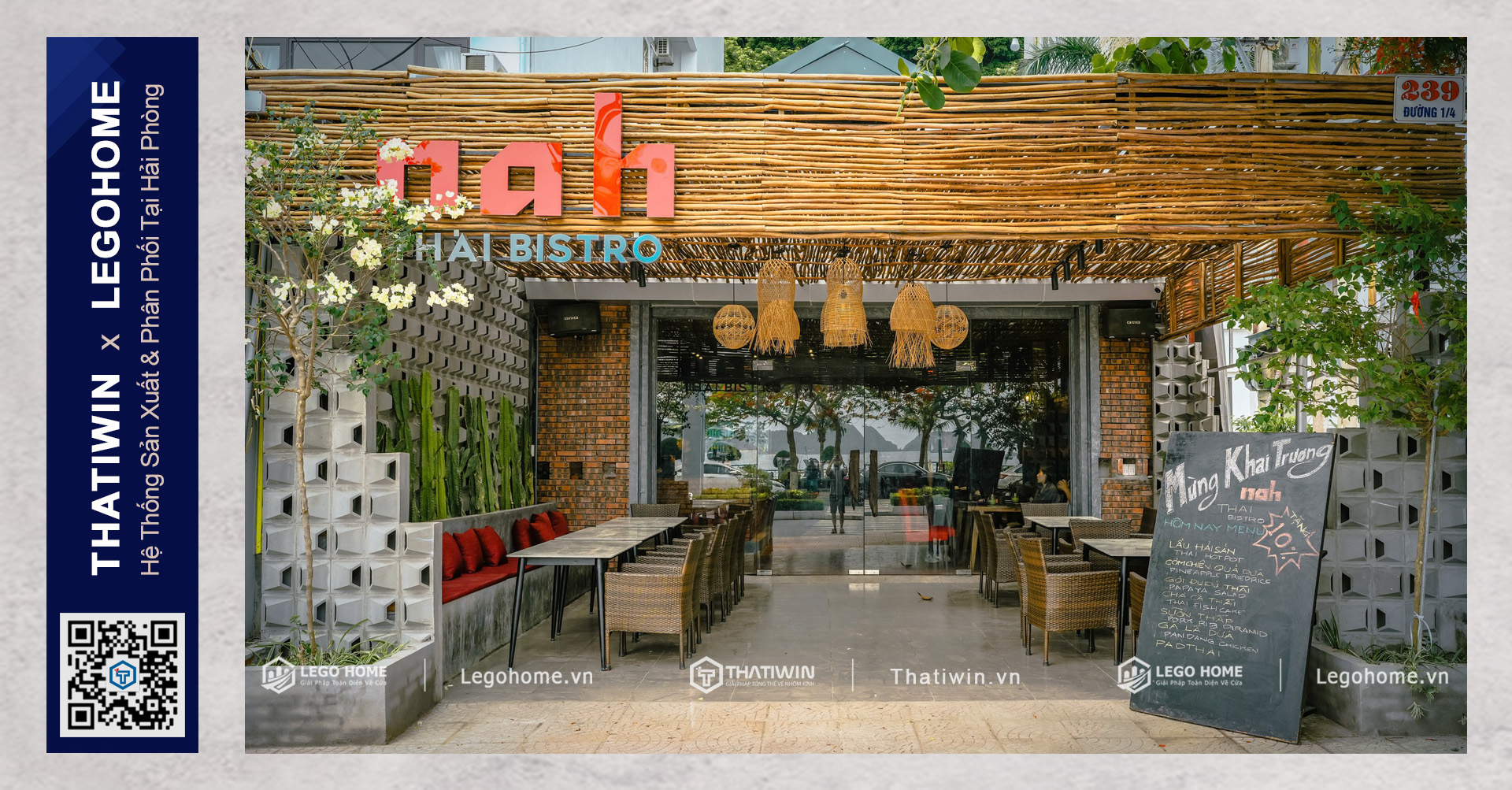 [CÔNG TRÌNH NHÀ HÀNG] - NAH THAI BISTRO - THỊ TRẤN CÁT BÀ