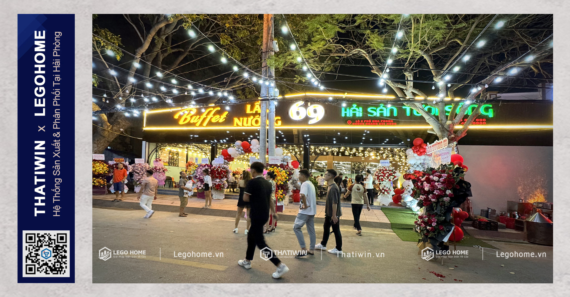 [CÔNG TRÌNH NHÀ HÀNG] - BUFFET HẢI SẢN LẨU NƯỚNG 69 - THỊ TRẤN CÁT BÀ