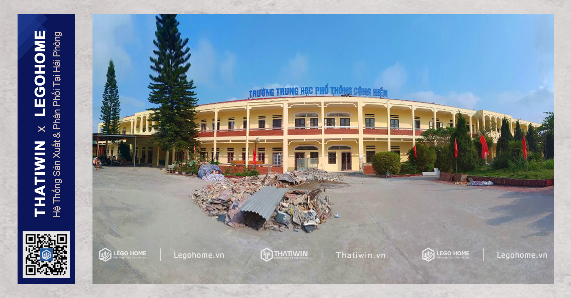 [CÔNG TRÌNH DỰ ÁN] - TRƯỜNG TRUNG HỌC PHỔ THÔNG CỘNG HIỀN - HUYỆN VĨNH BẢO