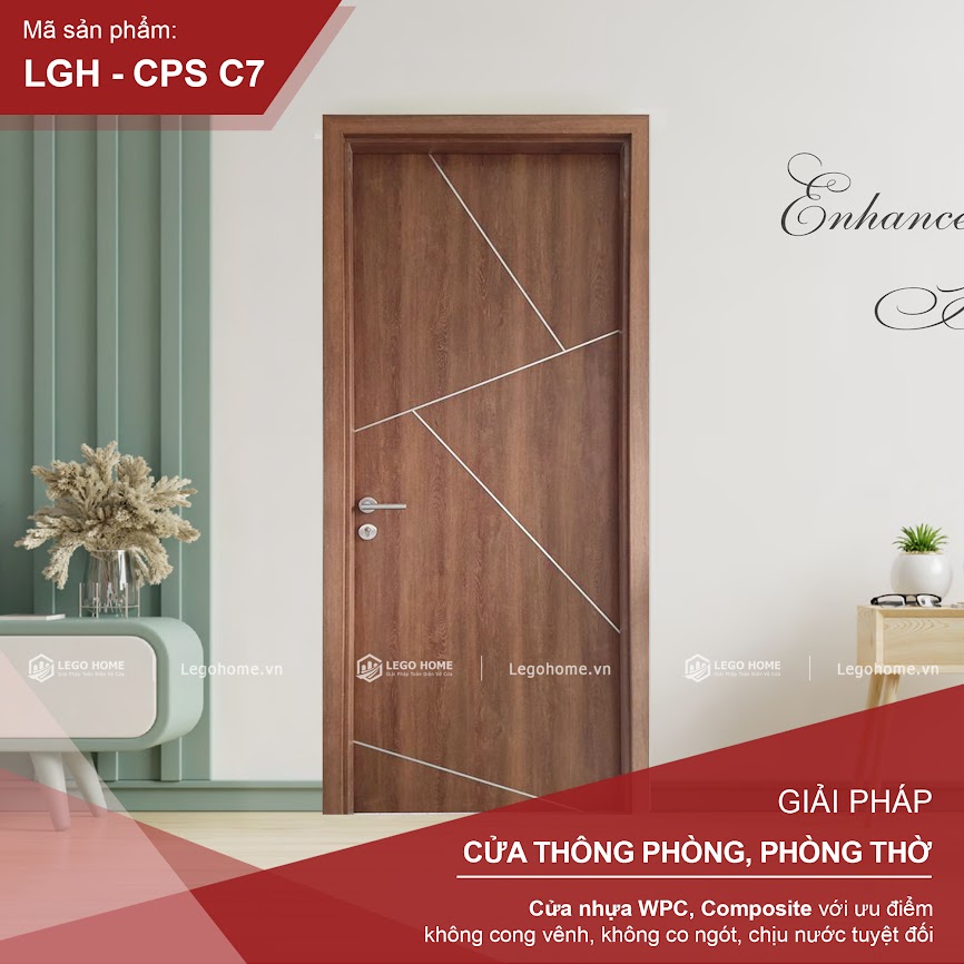Cửa Composite - Mở Quay 1 Cánh