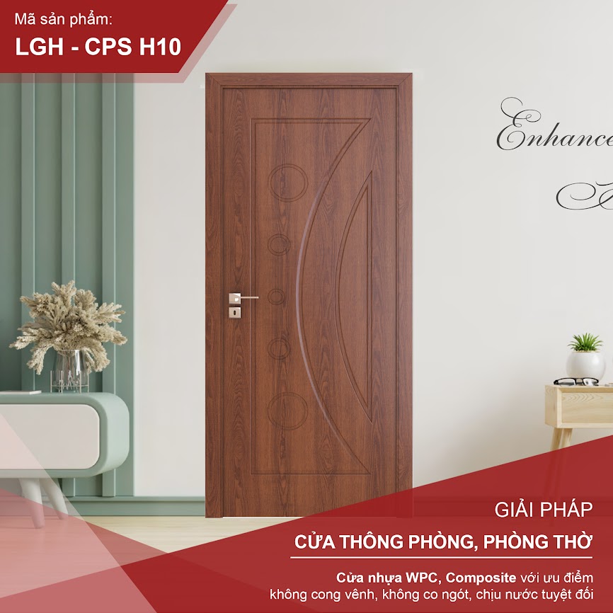Cửa Composite - Mở Quay 1 Cánh