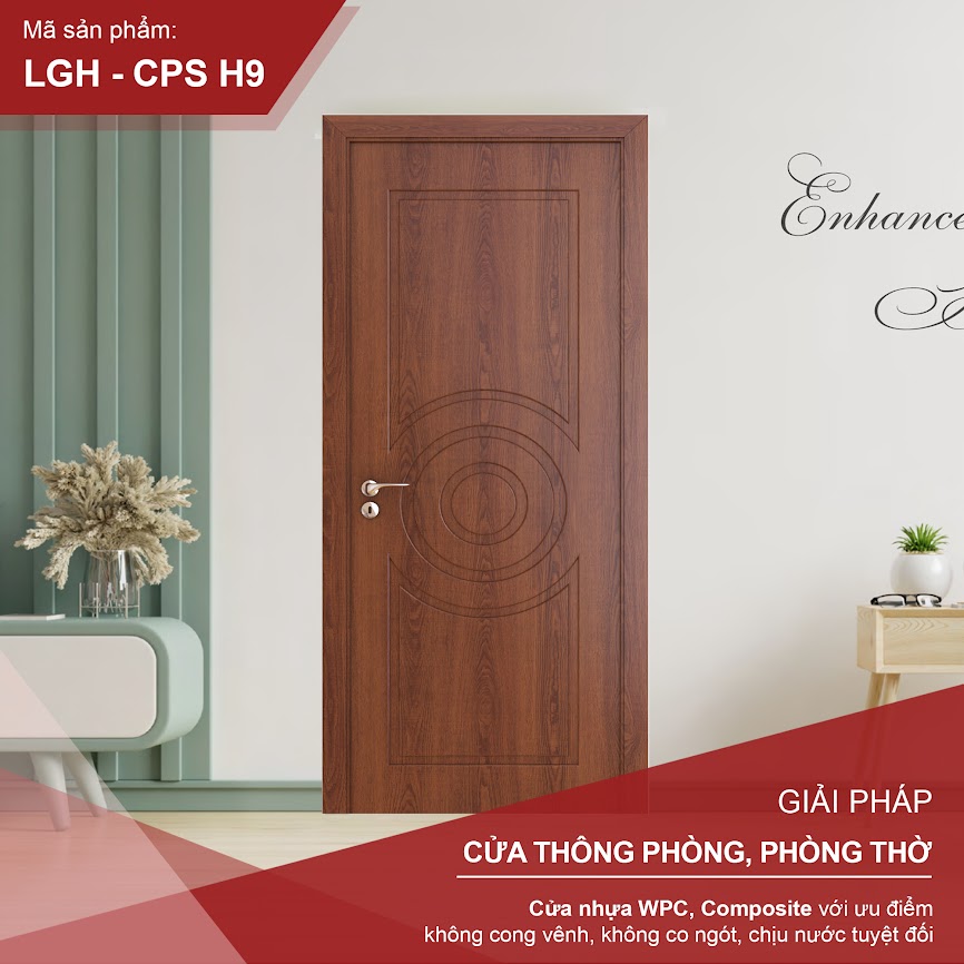 Cửa Composite - Mở Quay 1 Cánh