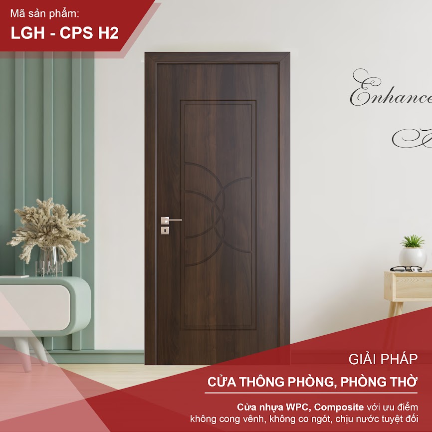 Cửa Composite - Mở Quay 1 Cánh
