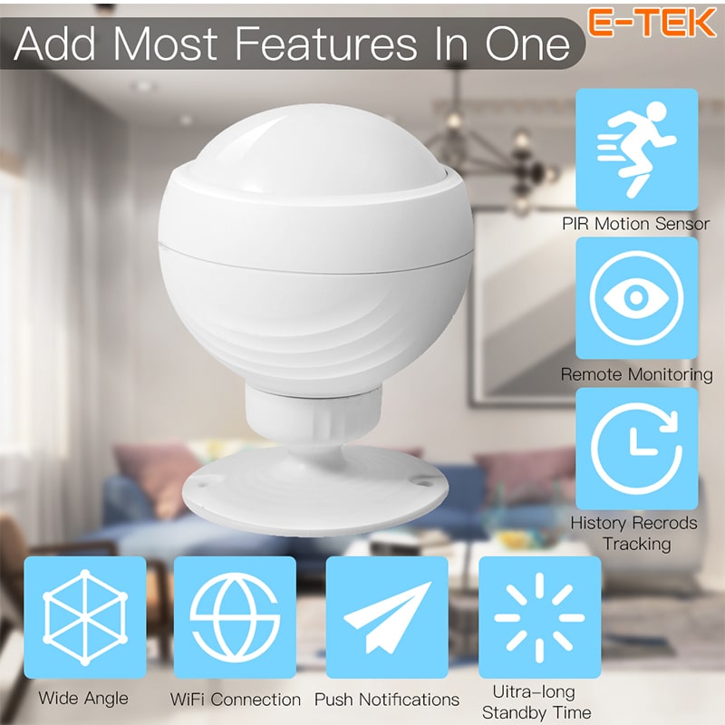 Cám biến báo động hồng ngoại PIR WIFI Tuya  đa năng