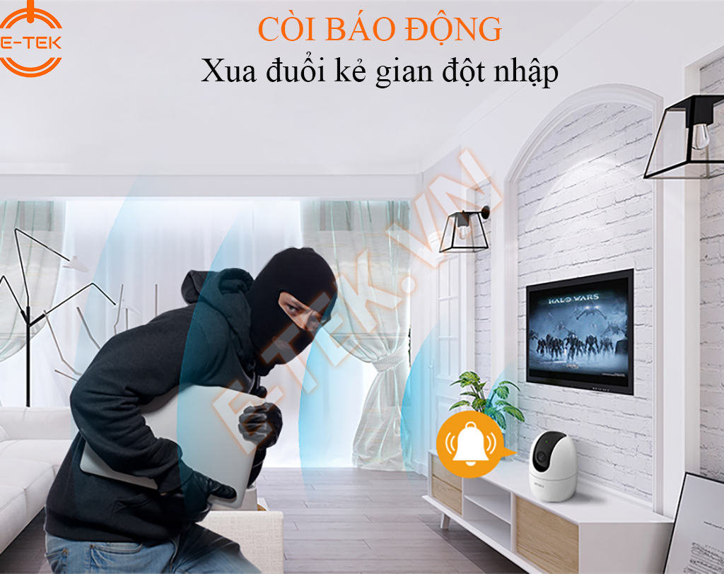 Camera WIFI 360 IMOU A22EP còi báo động chống trộm