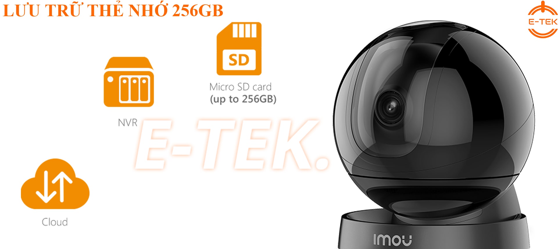 Camera WIFI 360 IMOU A26HP thẻ nhớ lưu trữ 256GB