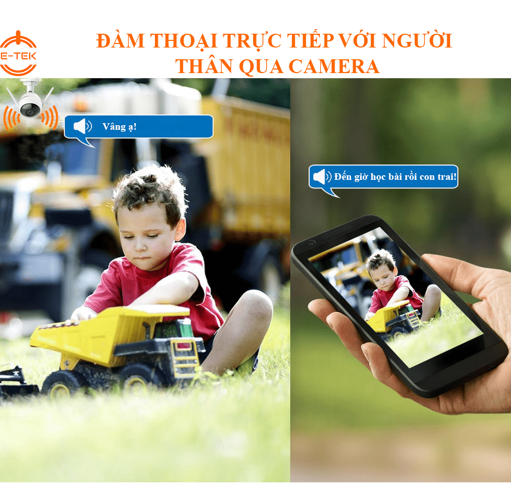Camera IP WIF Ezviz ngoài trời C3WN đàm thoại 2 chiều.