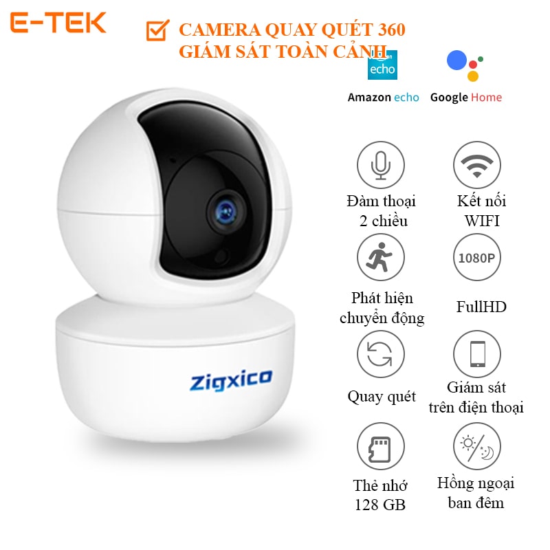 Camera wifi tuya 360 độ Full HD