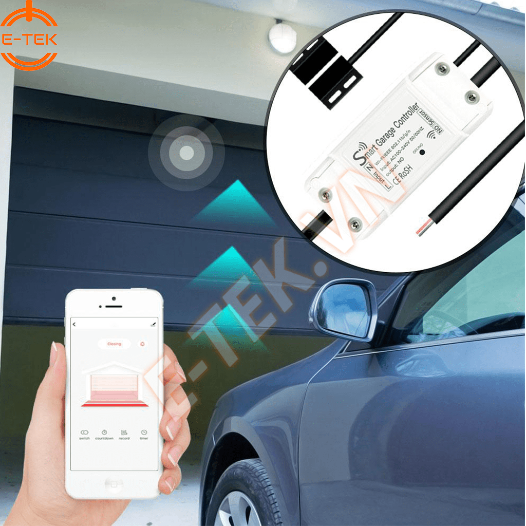 Công tắc cửa cuống thông minh TUYA  điều khiển từ xa