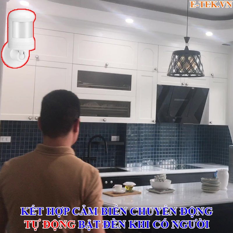 kết nối công tắc thông minh với cảm biến chuyển động PIR tuya
