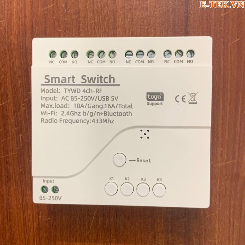 công tắc wifi 4 cổng (4 kênh)