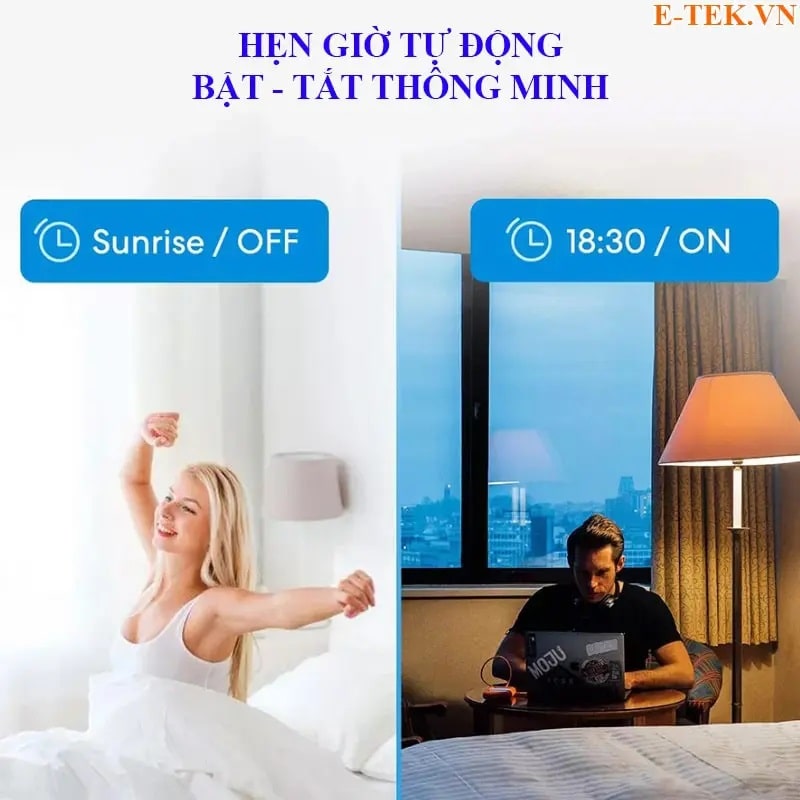 hẹn giờ công tắc wifi