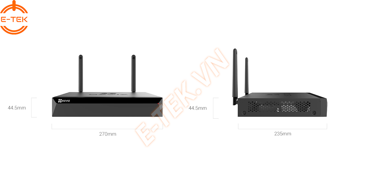 Đầu ghi WIFI ezviz NVR của Bộ kit camera ip wifi ezviz 4 kênh