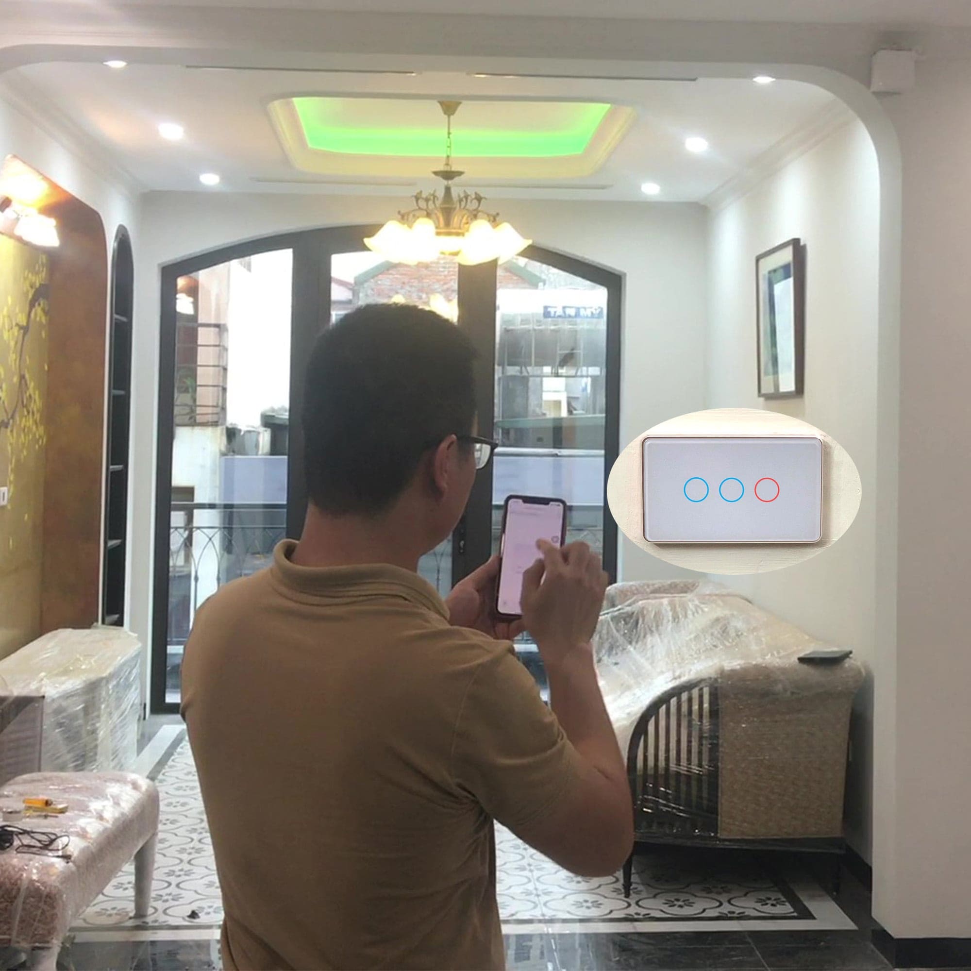 Điều khiển công tăc wifi từ xa