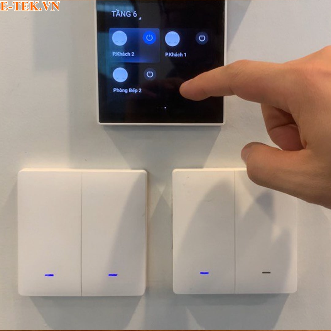 Giao diện điều khiển màn hình trung tâm tuya 4 inch