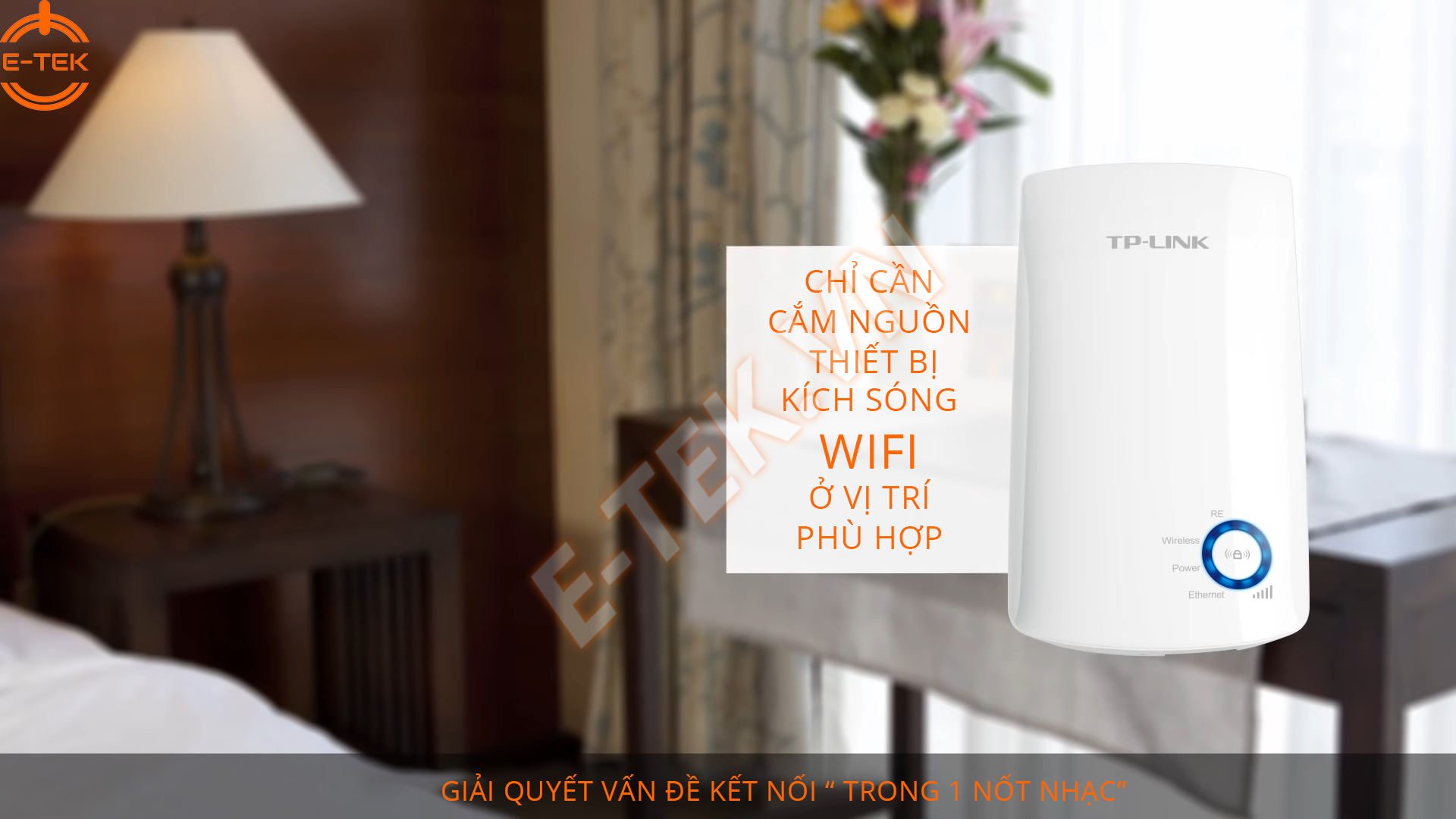 Bộ kích sóng WIFI TPlink TL-WA850RE giải quyết vấn đề kết nối WIFI cho bạn nhanh chóng.