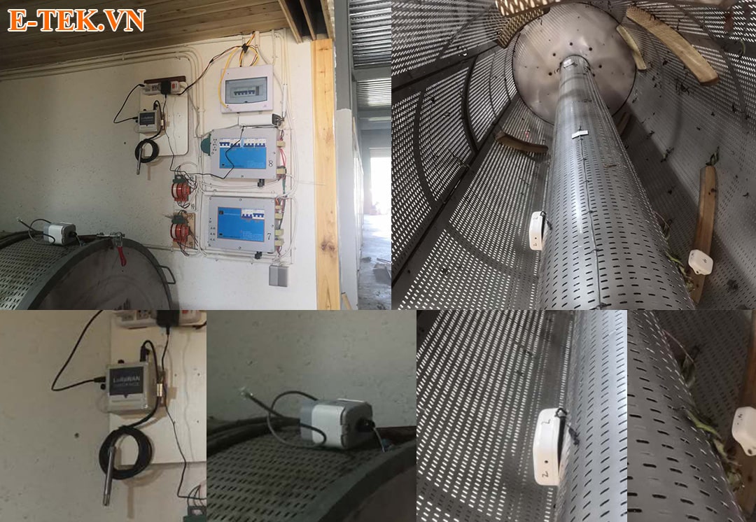 Thiết bị cảm biến lorawam milesight giám sát kho lạnh nhà máy chế biến trà 
