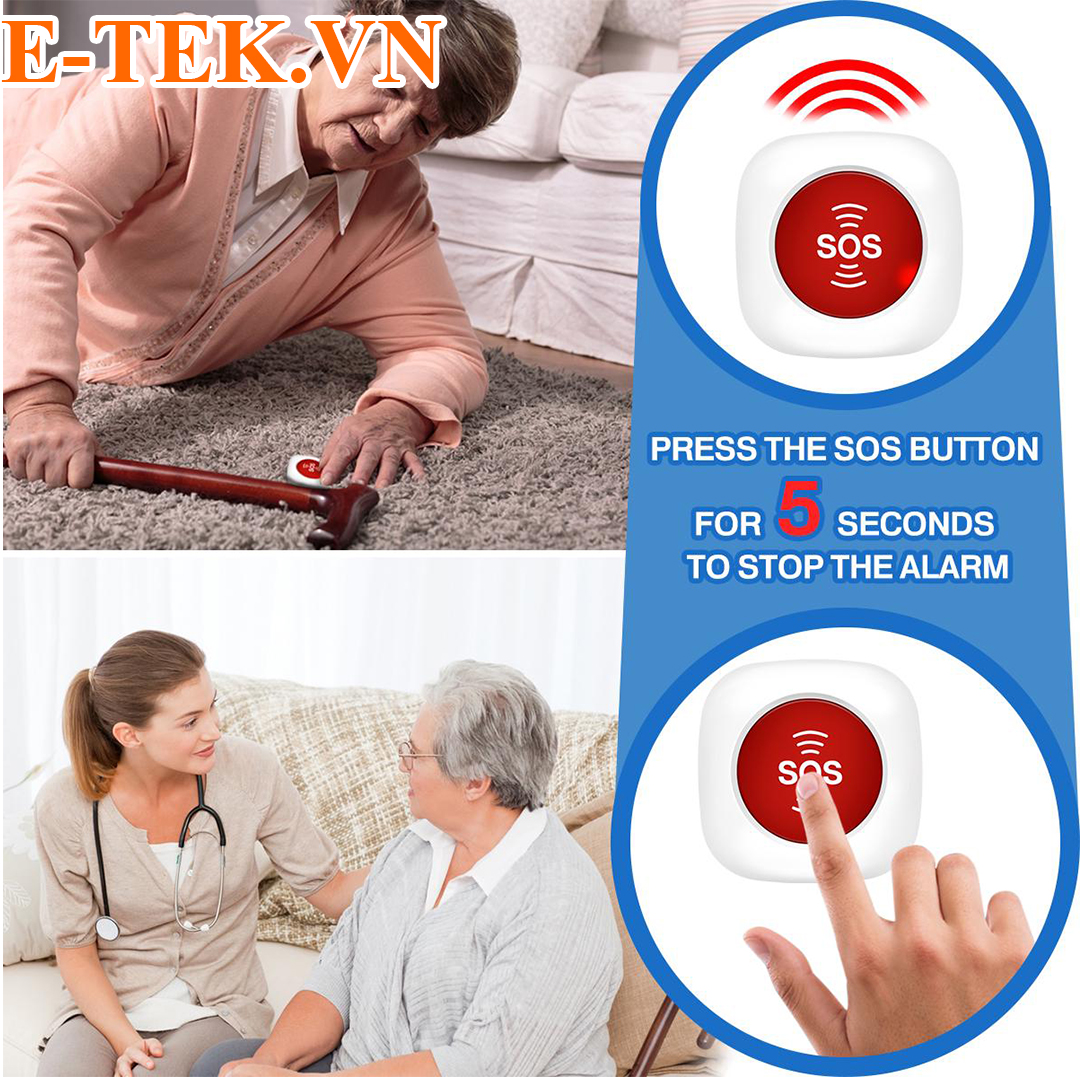 Thiết bị iBeacon BLE Minew tích hợp nút SOS khẩn cấp