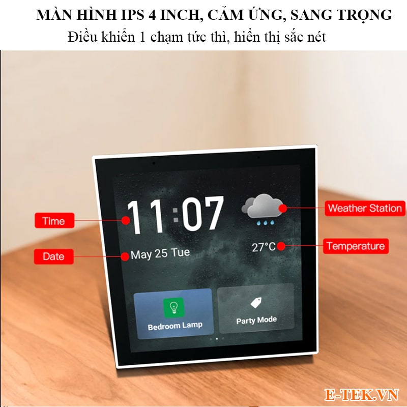 Mang lại trải nghiệm khách hàng tốt hơn với màn hình cảm ứng sang trọng