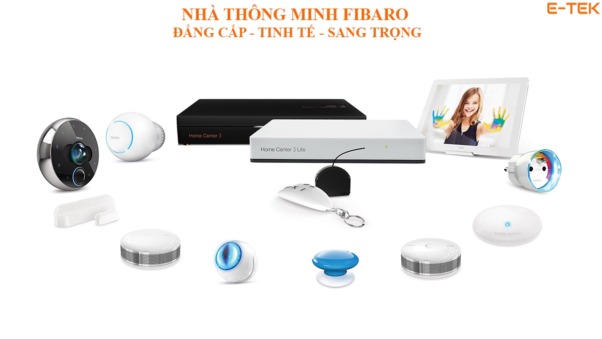 Nhà thông minh Châu Âu Fibaro tiêu chuẩn thiết kế cao cấp