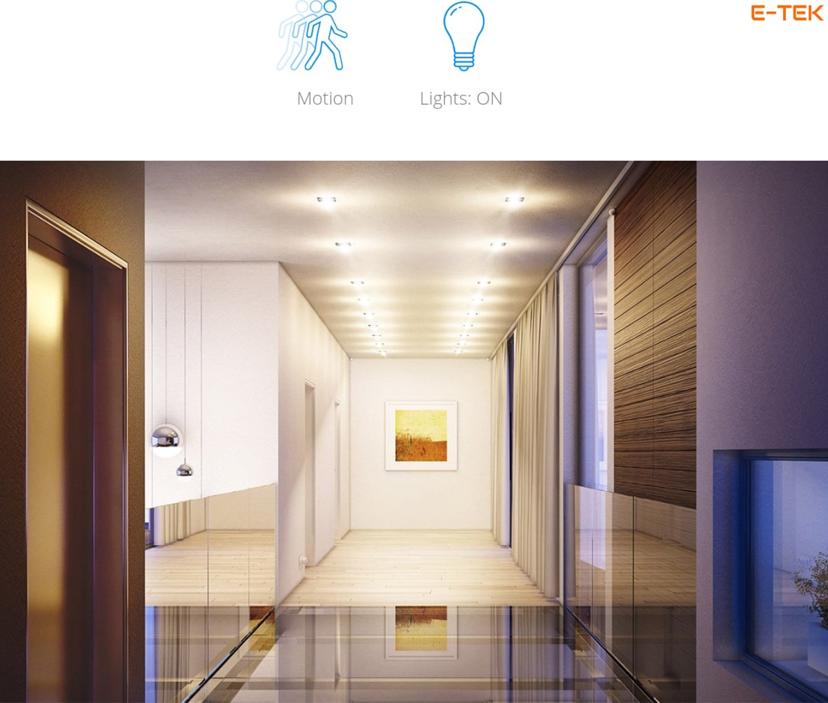 Nhà thông minh Fibaro - Kịch bản chiếu sáng thông minh hành lang