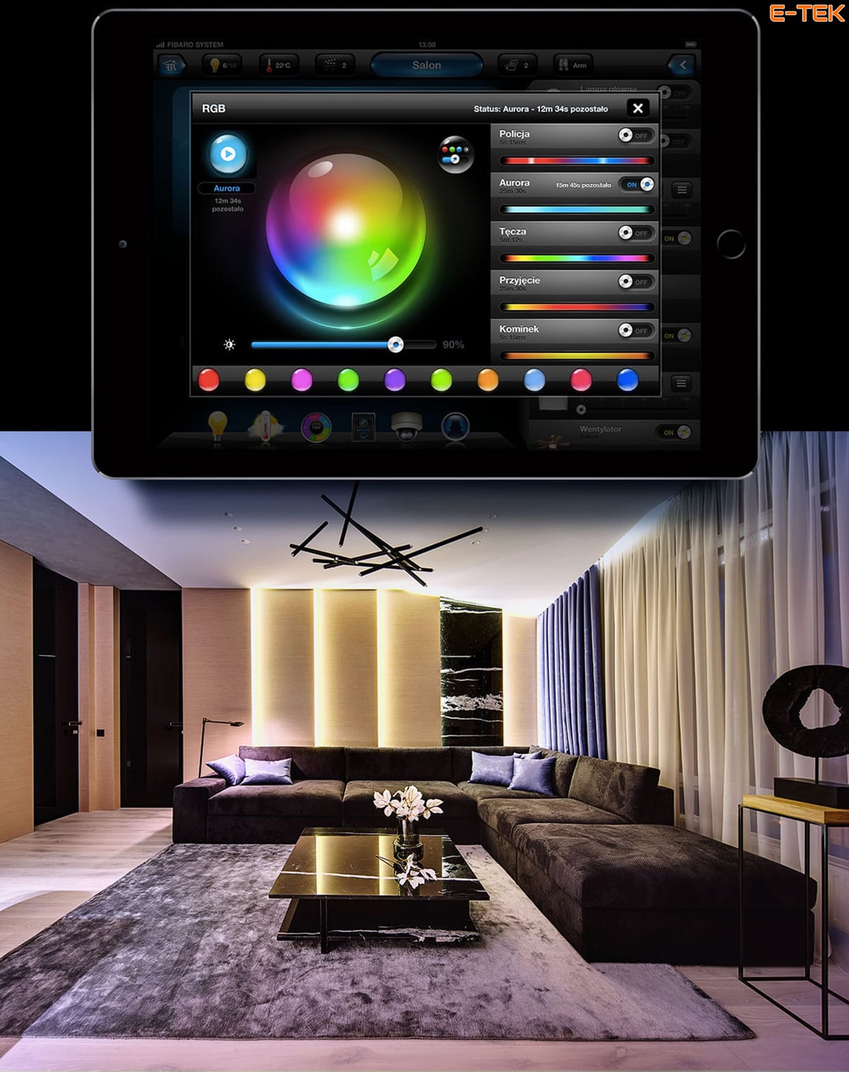 Nhà thông minh Fibaro trang trí mầu sắc cho căn nhà của bạn