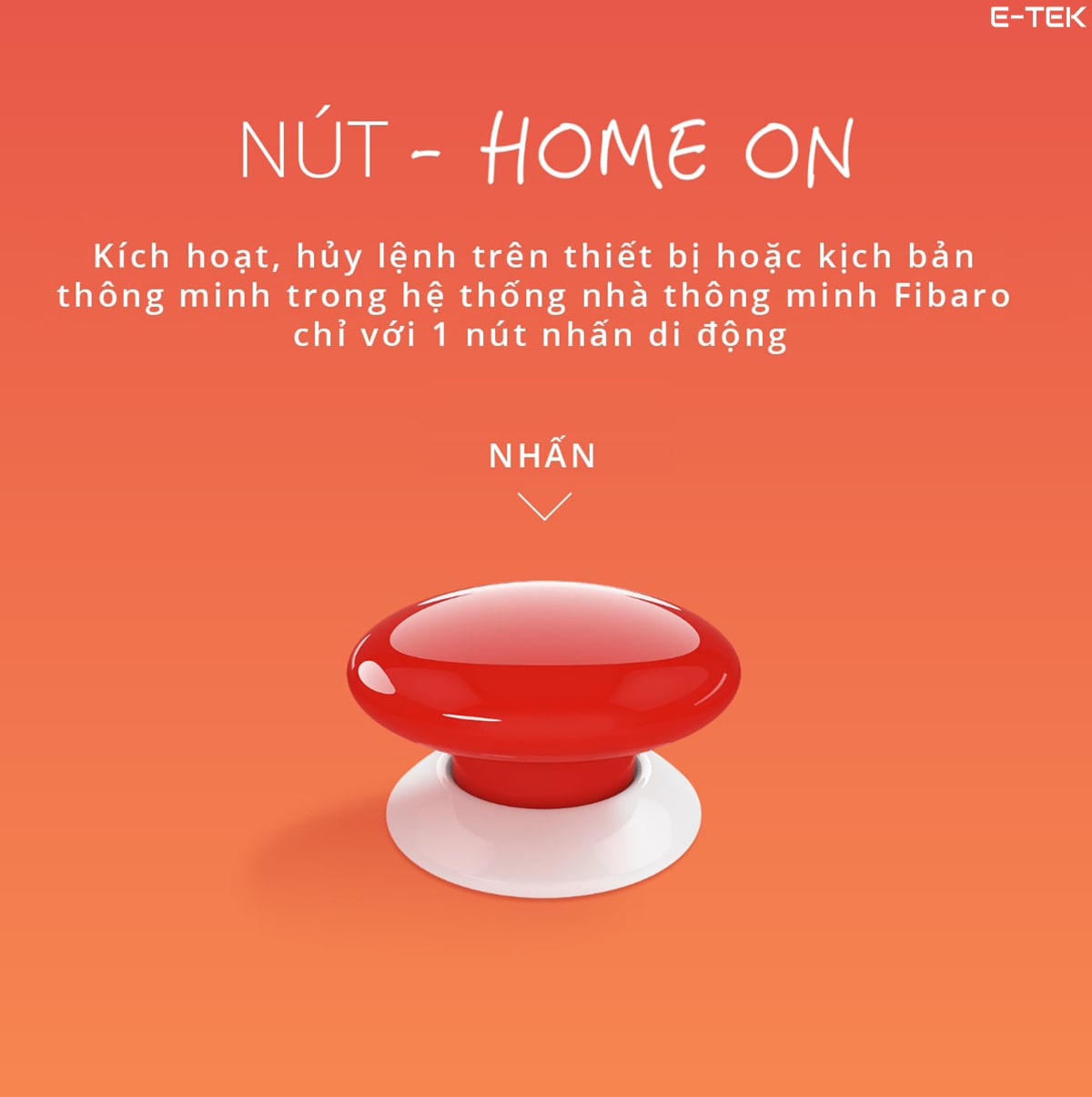 Nhà thông minh Fibaro Châu âu nút nhấn cơ thông minh