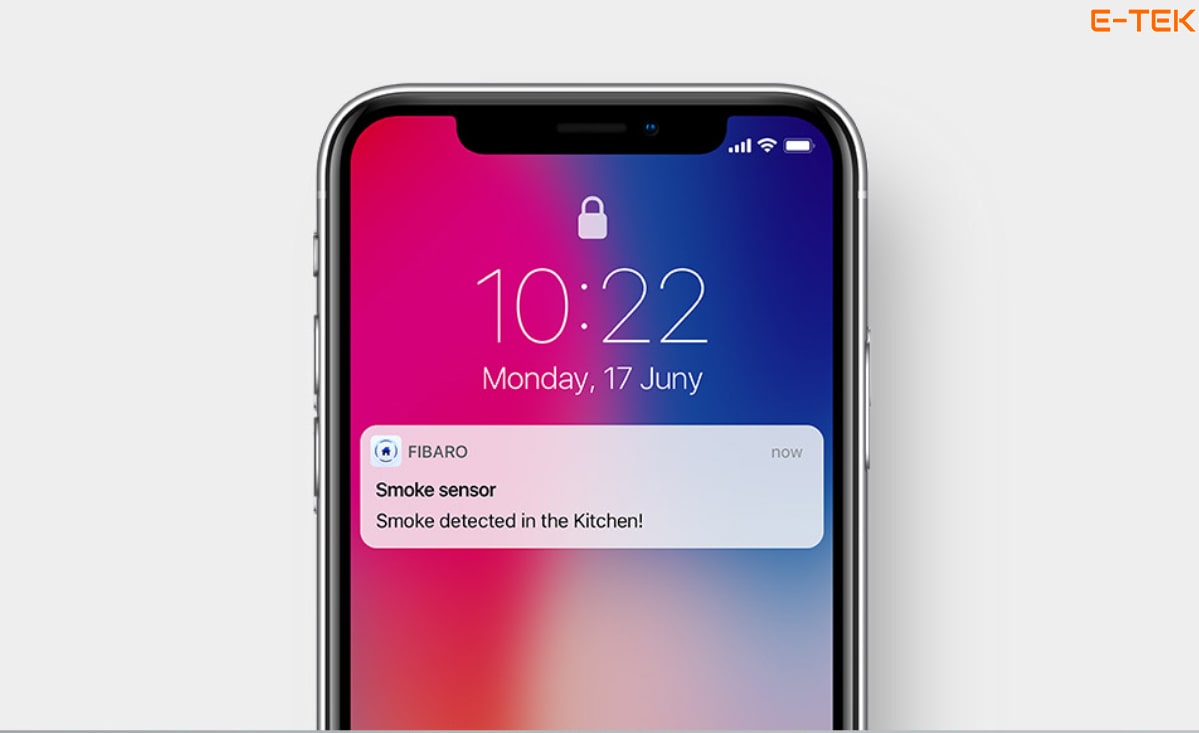 Nhà thông minh Fibaro cảnh báo khói