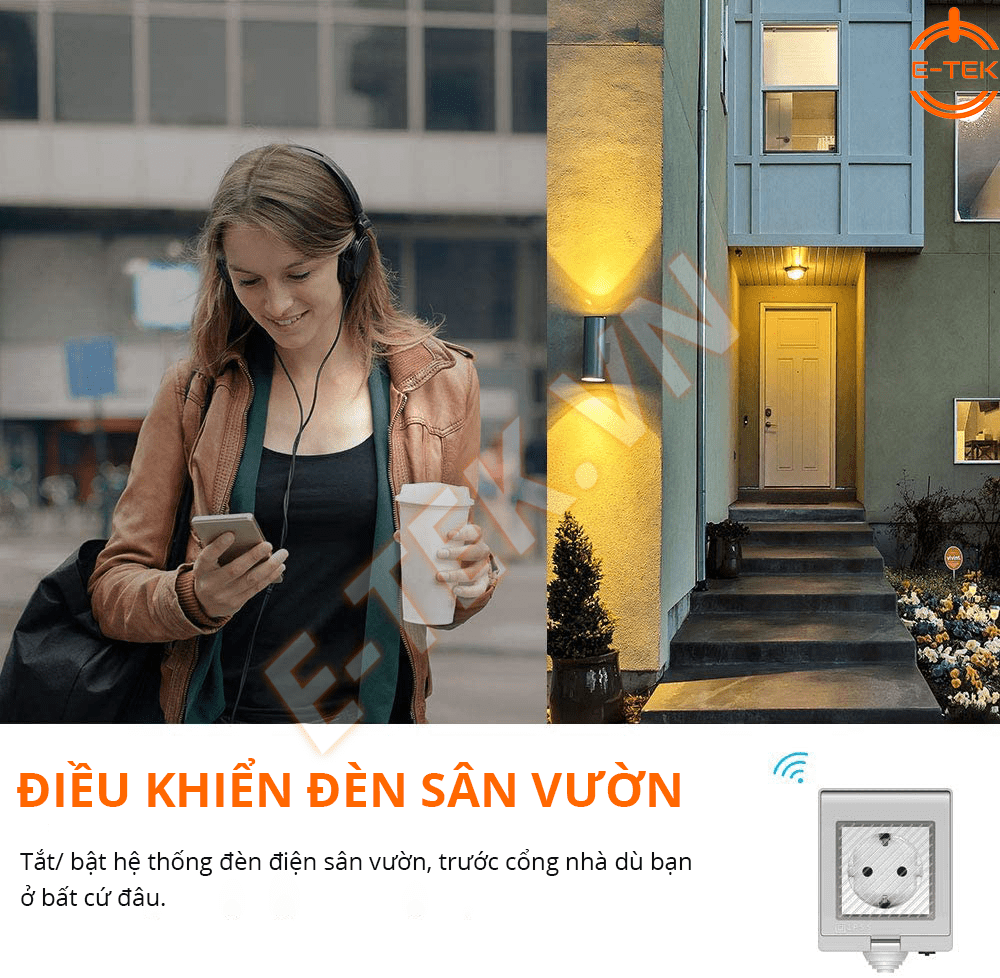 Ổ cắm thông mình Sonoff ngoài trời S55 giúp bạn điều khiển các thiết bị ngay trên di động